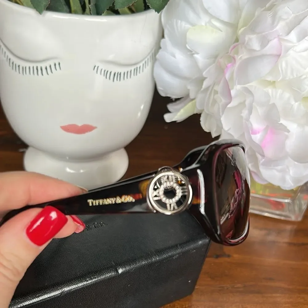 iffany Sunglasses TF4003B Color 80153G Dark Havana Never used vintage